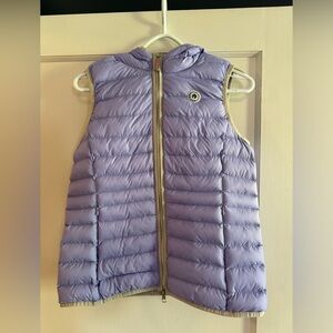 Eleven Elfs vegan down lavender hooded vest